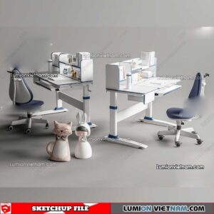 230411.Workplace Sketchup 3D Models