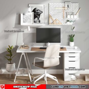 230411.Workplace Sketchup 3D Models