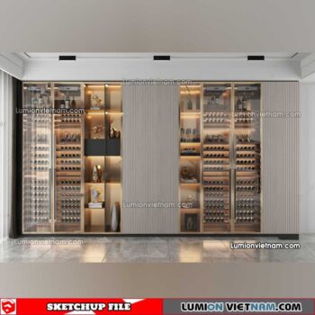 230413. Liquor Cabinet Sketchup Models