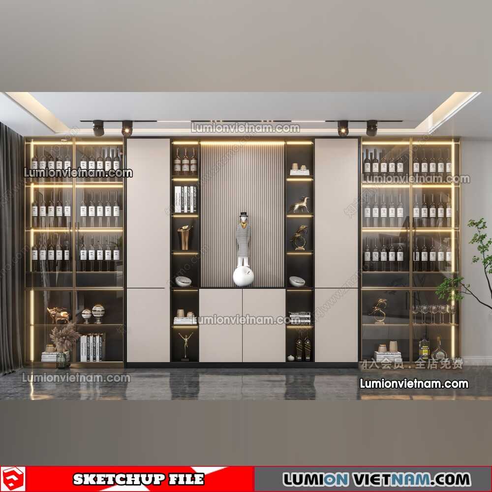 230413-Liquor-Cabinet-(13)-Sketchup-Models