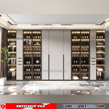 230413. Liquor Cabinet Sketchup Models