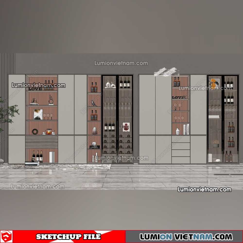 230413-Liquor-Cabinet-(16)-Sketchup-Models