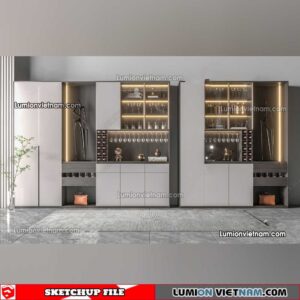230413. Liquor Cabinet Sketchup Models