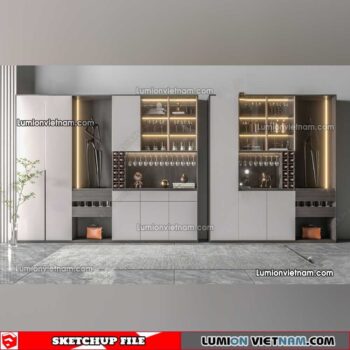 230413. Liquor Cabinet Sketchup Models