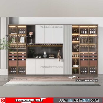 230413. Liquor Cabinet Sketchup Models