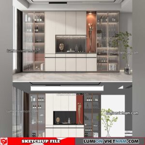 230413. Liquor Cabinet Sketchup Models