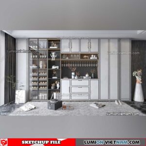 230413. Liquor Cabinet Sketchup Models