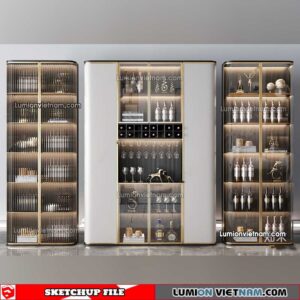 230413. Liquor Cabinet Sketchup Models