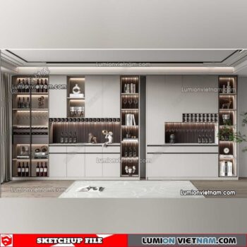 230413. Liquor Cabinet Sketchup Models