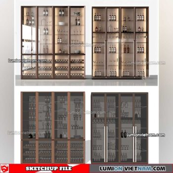 230413. Liquor Cabinet Sketchup Models
