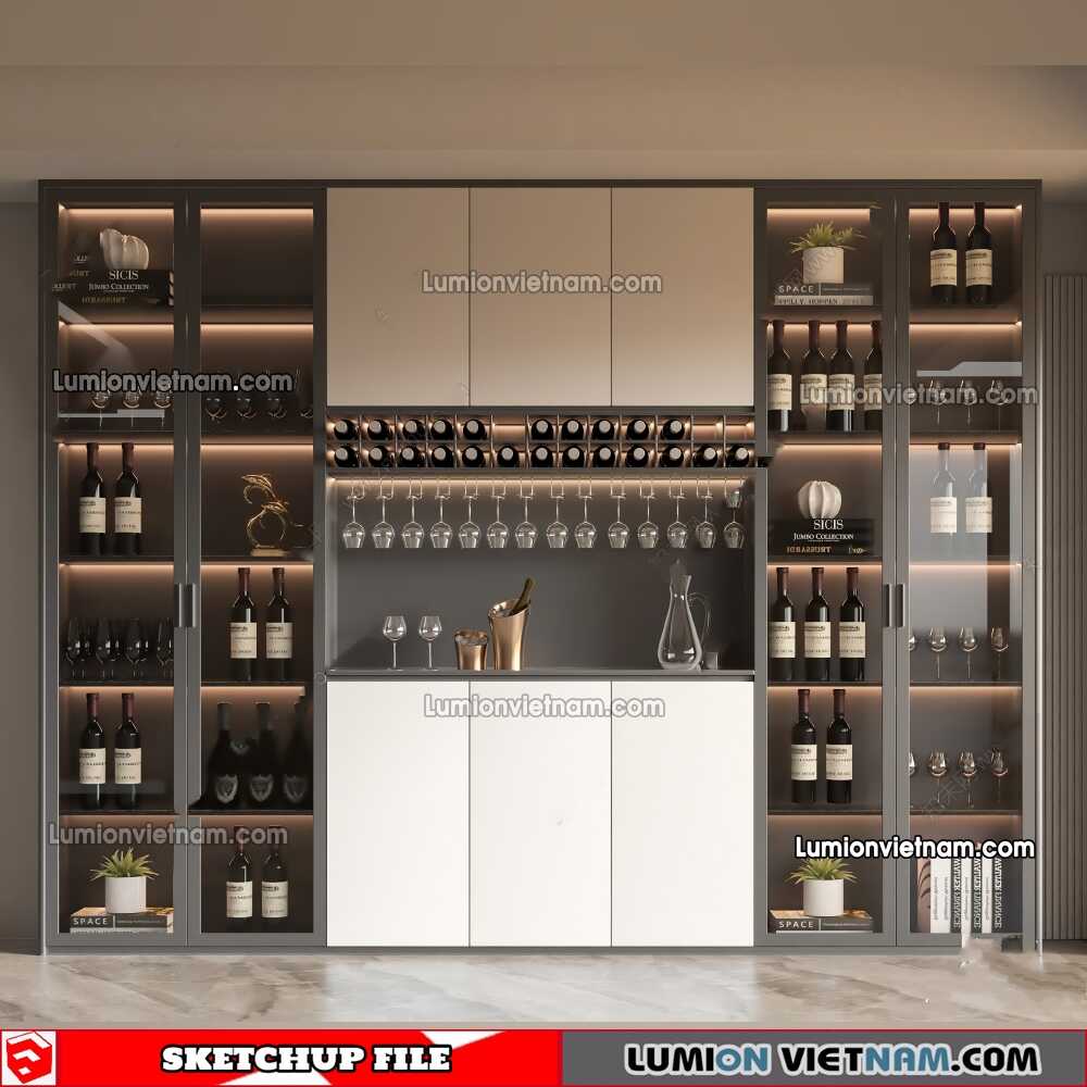 230413-Liquor-Cabinet-(26)-Sketchup-Models
