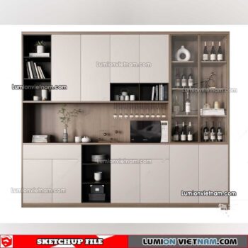 230413. Liquor Cabinet Sketchup Models