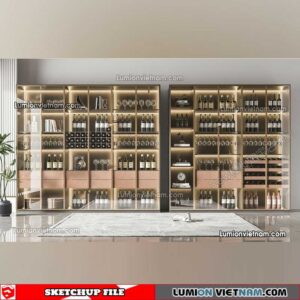 230413. Liquor Cabinet Sketchup Models