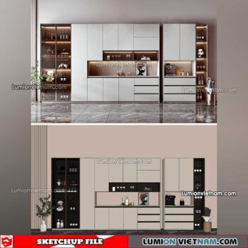 230413. Liquor Cabinet Sketchup Models