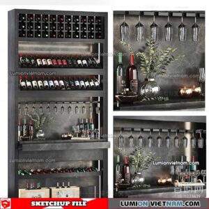 230413. Liquor Cabinet Sketchup Models