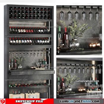 230413. Liquor Cabinet Sketchup Models