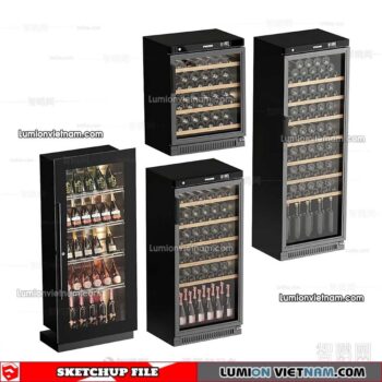 230413. Liquor Cabinet Sketchup Models