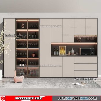 230413. Liquor Cabinet Sketchup Models