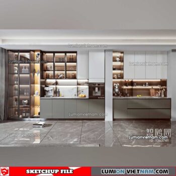 230413. Liquor Cabinet Sketchup Models