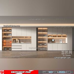 230413. Liquor Cabinet Sketchup Models
