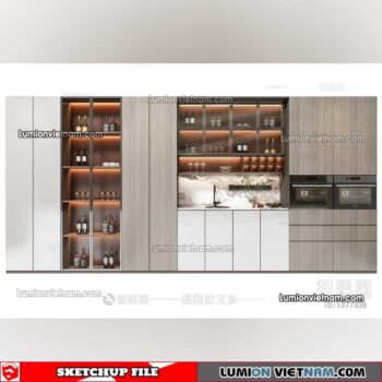 230413. Liquor Cabinet Sketchup Models