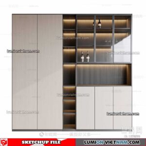 230413. Liquor Cabinet Sketchup Models