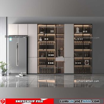 230413. Liquor Cabinet Sketchup Models