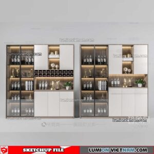 230413. Liquor Cabinet Sketchup Models