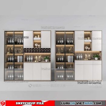 230413. Liquor Cabinet Sketchup Models
