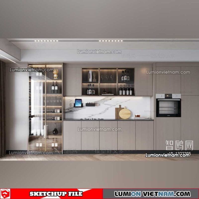 230413. Liquor Cabinet Sketchup Models