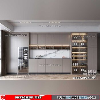 230413. Liquor Cabinet Sketchup Models