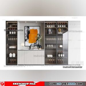 230413. Liquor Cabinet Sketchup Models