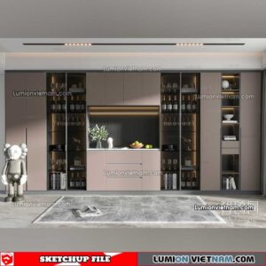 230413. Liquor Cabinet Sketchup Models