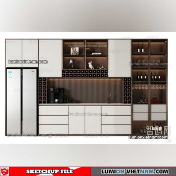 230413. Liquor Cabinet Sketchup Models
