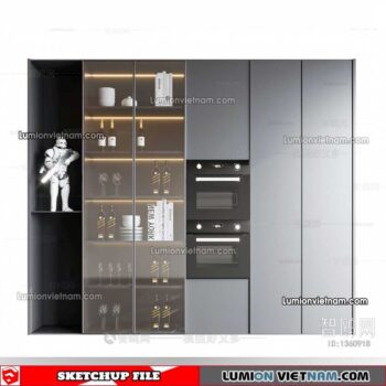 230413. Liquor Cabinet Sketchup Models