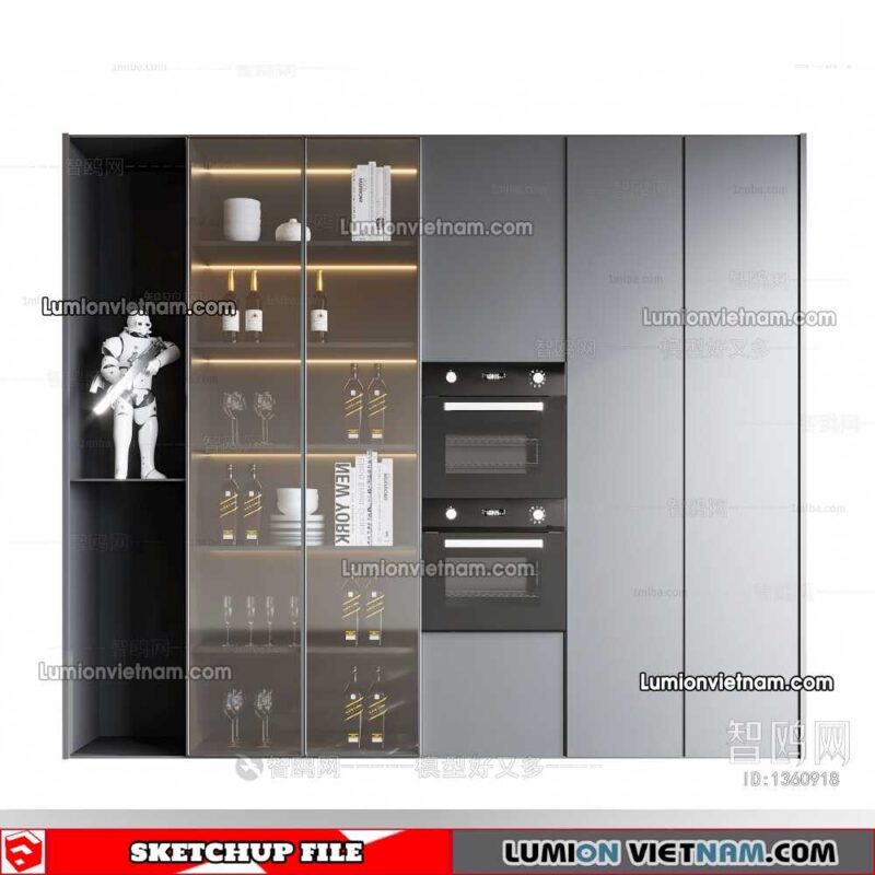 230413. Liquor Cabinet Sketchup Models