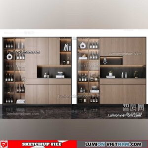 230413. Liquor Cabinet Sketchup Models
