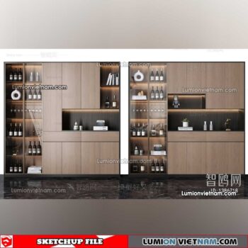 230413. Liquor Cabinet Sketchup Models