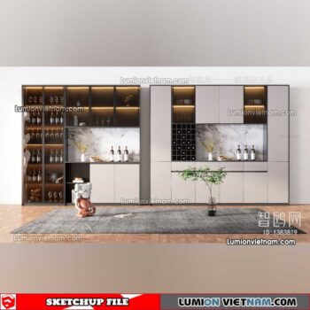 230413. Liquor Cabinet Sketchup Models