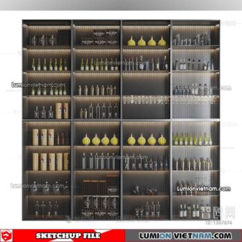 230413. Liquor Cabinet Sketchup Models