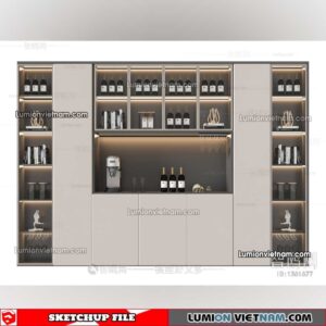 230413. Liquor Cabinet Sketchup Models