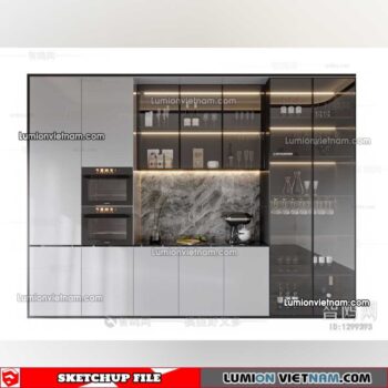 230413. Liquor Cabinet Sketchup Models