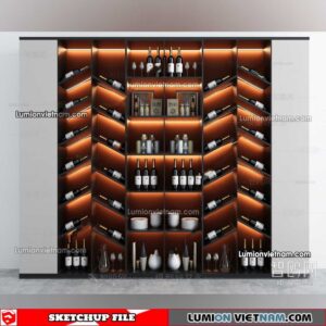 230413. Liquor Cabinet Sketchup Models