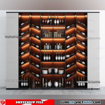230413. Liquor Cabinet Sketchup Models