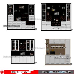 230413. Liquor Cabinet Sketchup Models