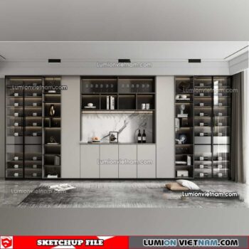 230413. Liquor Cabinet Sketchup Models