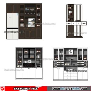230413. Liquor Cabinet Sketchup Models