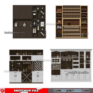 230413. Liquor Cabinet Sketchup Models