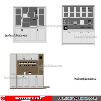 230413. Liquor Cabinet Sketchup Models