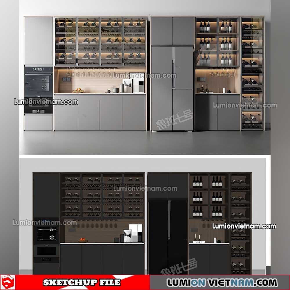 230413-Liquor-Cabinet-(8)-Sketchup-Models